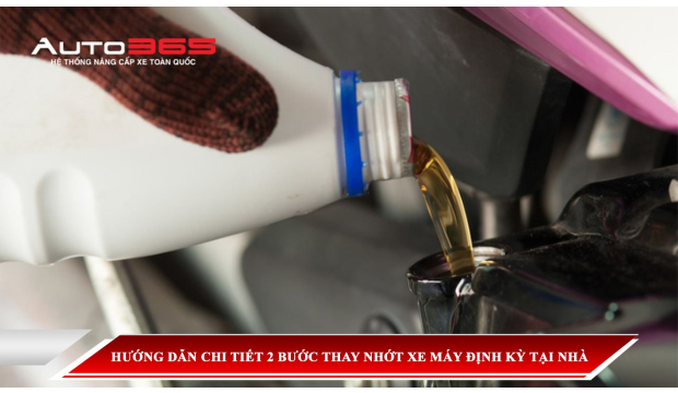 HƯỚNG DẪN CHI TIẾT 2 BƯỚC THAY NHỚT XE MÁY ĐỊNH KỲ TẠI NHÀ